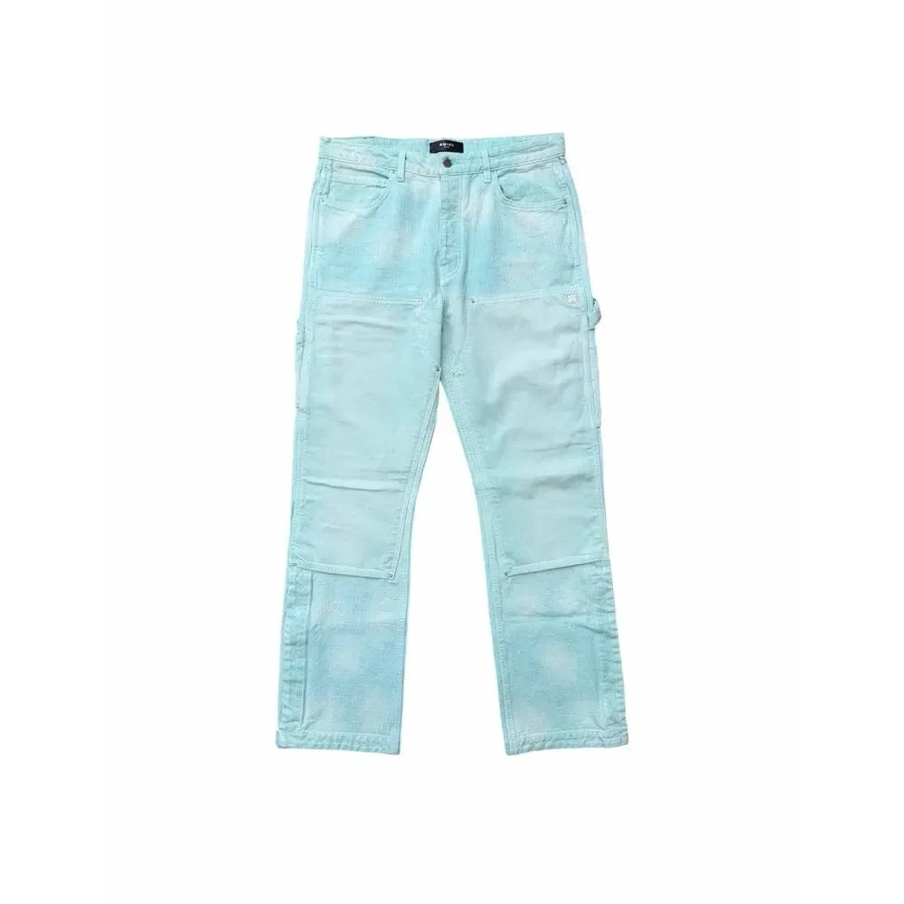 Size 34 - Amiri Jacquard Carpenter Aqua Blue Jeans
